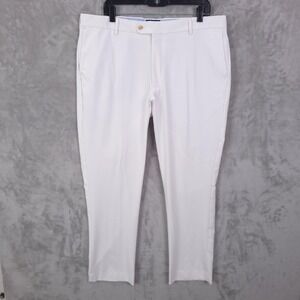 Peter Millar Pants Mens 38x30 White Crown Crafted Golf Chino Stretch Performance
